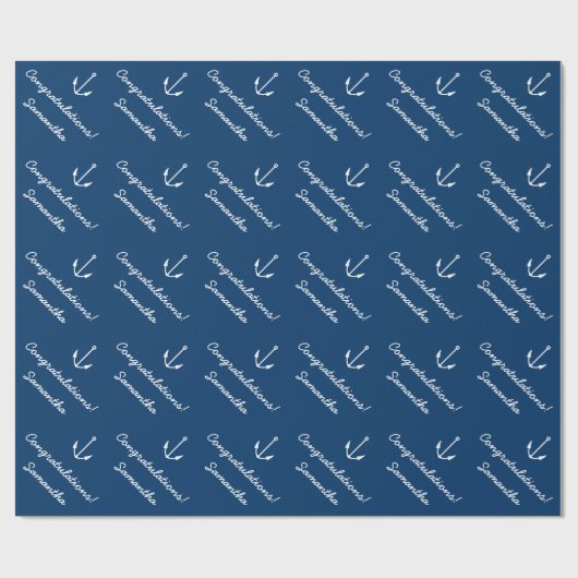 Gepersonaliseerd inpakpapier | anker voor zeeschep (Vlak)