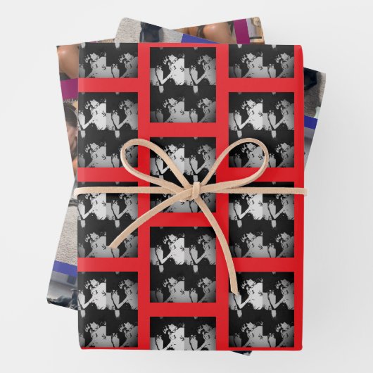 Gepersonaliseerd inpakpapier - Set van 3 (In situ)