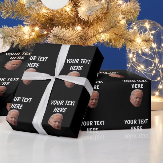 GEPERSONALISEERD INPAKPAPIER VOOR KERST JOE BIDEN (Feestdagen)