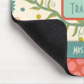 Gepersonaliseerd Inspire geeft  Floral Teacher mee Muismat (Hoek)