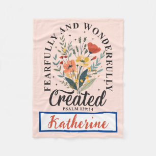 Gepersonaliseerd Inspirerend Christelijk Bijbelver Fleece Deken