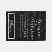 Gepersonaliseerd Inspirerend Christelijk Bijbelver Fleece Deken (Voorkant (Horizontaal))