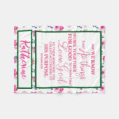 Gepersonaliseerd Inspirerend Christelijk Bijbelver Fleece Deken (Voorkant (Horizontaal))