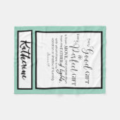 Gepersonaliseerd Inspirerend Christelijk Bijbelver Fleece Deken (Voorkant (Horizontaal))