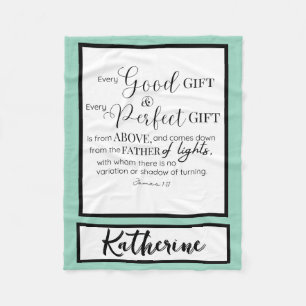 Gepersonaliseerd Inspirerend Christelijk Bijbelver Fleece Deken