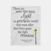 Gepersonaliseerd Inspirerend Het licht blijft Fleece Deken (Voorkant)