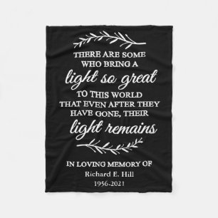 Gepersonaliseerd Inspirerend Het licht blijft Fleece Deken