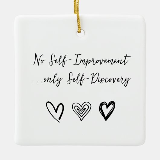 Gepersonaliseerd Inspirerend Quote Keramisch Ornam Keramisch Ornament (Voorkant)