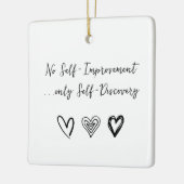 Gepersonaliseerd Inspirerend Quote Keramisch Ornam Ornament (Links)