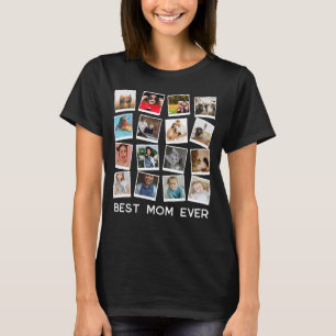 gepersonaliseerd instagram moderne fotocollage t-shirt