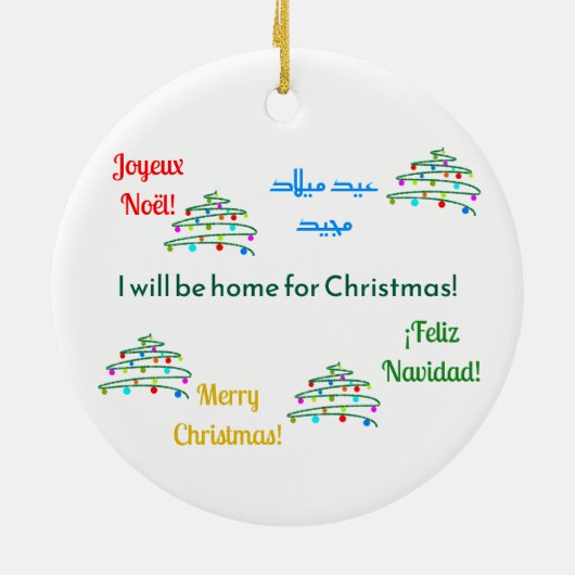 Gepersonaliseerd Internationaal Ornament voor Vrol (Achterkant)