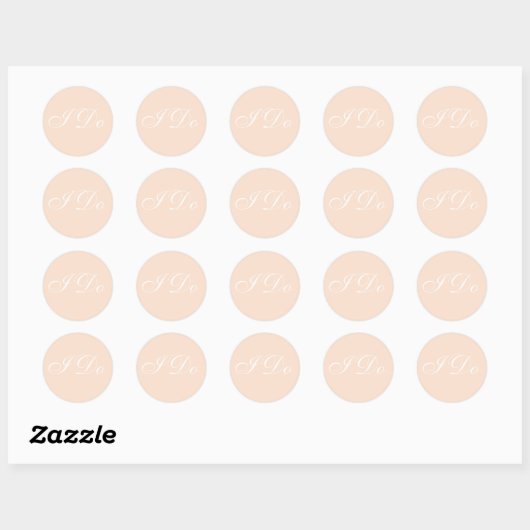 Gepersonaliseerd Invite Linen Ronde Sticker (Vel)