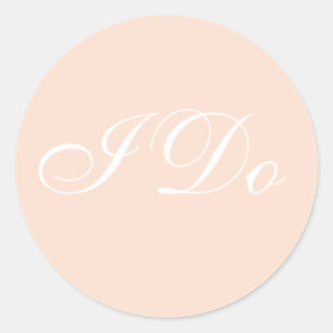 Gepersonaliseerd Invite Linen Ronde Sticker