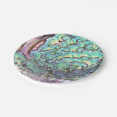 Gepersonaliseerd Iridescent Beauful Natural Abalon Papieren Bordje (Gekanteld)