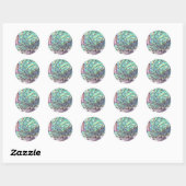 Gepersonaliseerd Iridescent Beauful Natural Abalon Ronde Sticker (Vel)
