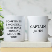 Gepersonaliseerd is mijn bootdenken | Grappige var Koffiemok