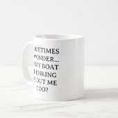 Gepersonaliseerd is mijn bootdenken | Grappige var Koffiemok (Voorkant links)