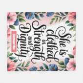 Gepersonaliseerd is ze Christelijk gekleed in krac Fleece Deken (Voorkant (Horizontaal))