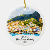 Gepersonaliseerd Ischia Ornament, Italië Keramisch Ornament (Voorkant)