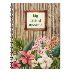 Gepersonaliseerd Island Dreams Spiral Photo Notiti Notitieboek