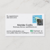 Gepersonaliseerd Isotonix-visitekaartje Visitekaartje (Achterkant)