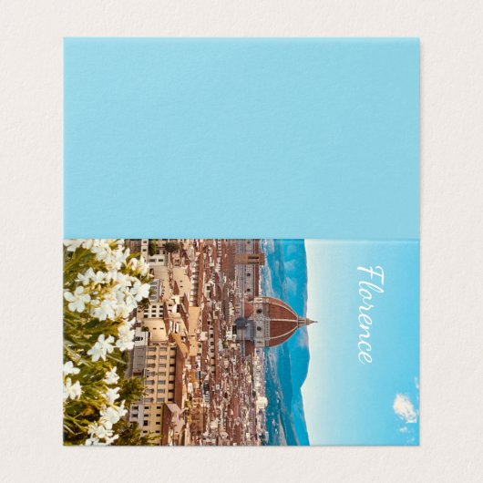 Gepersonaliseerd Italië Florence Fotografie Kaart (Buitenkant ongevouwen)