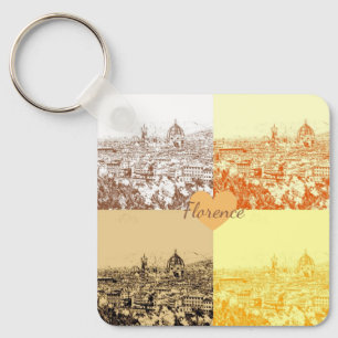 Gepersonaliseerd Italië Florence Fotografie Sleutelhanger