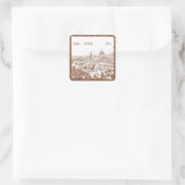 Gepersonaliseerd Italië Florence Fotografiestempel Vierkante Sticker (Tas)