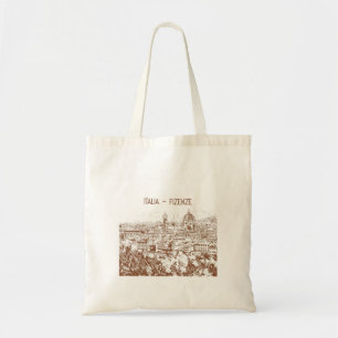 Gepersonaliseerd Italië Florence Vintage Fotografi Tote Bag