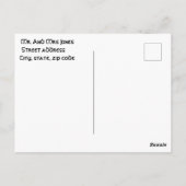 Gepersonaliseerd Ja Ik rij een stok, Halloween hek Briefkaart (Achterkant)