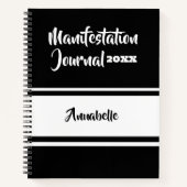 Gepersonaliseerd jaar en naam manifestatie tijdsch notitieboek (Voorkant)