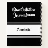 Gepersonaliseerd jaar en naam manifestatie tijdsch notitieboek (Achterkant)