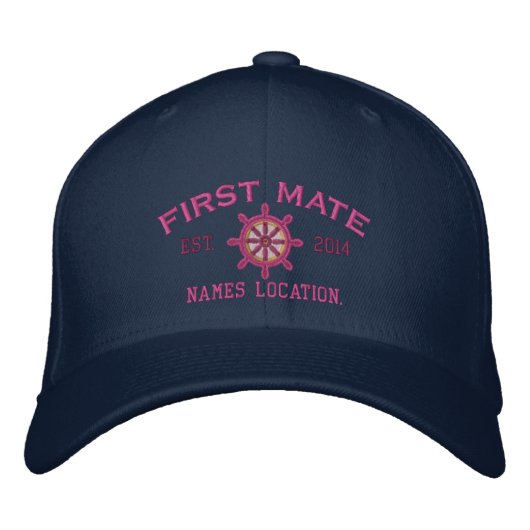 Gepersonaliseerd JAAR en Namen First Mate Wheel Pet (Voorkant)