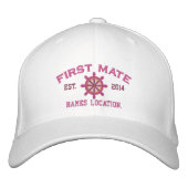Gepersonaliseerd JAAR en Namen First Mate Wheel Pet (Voorkant)