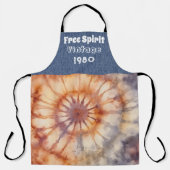 Gepersonaliseerd jaar Hippie All-Over Print Schort (Voorkant)