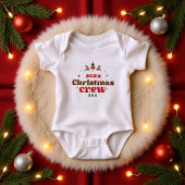 Gepersonaliseerd jaar Kerstmis Crew Romper