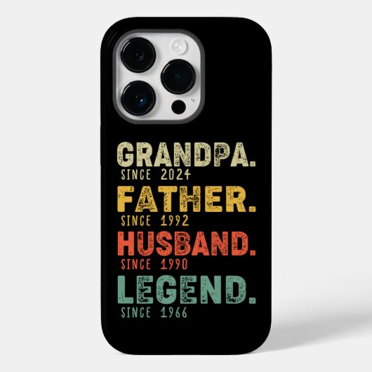 Gepersonaliseerd Jaar Opa Vader Echtgenoot Legende Case-Mate iPhone Case (Achterkant)