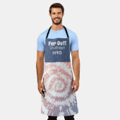 Gepersonaliseerd jaar Retro 70's All-Over Print Sc Schort (Gedragen)