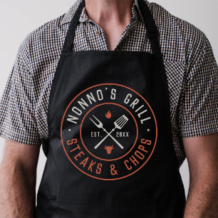 Gepersonaliseerd jaar van Nonno's Grill Schort