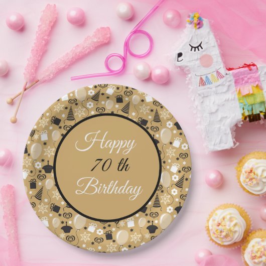 Gepersonaliseerd Jaar Verjaardag Papieren Bordje (Feest)