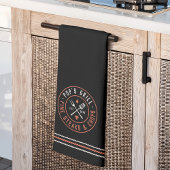 Gepersonaliseerd jaar voor pop Grill Theedoek