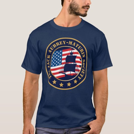 Gepersonaliseerd Jack Aubrey-Maturin Naval History T-shirt (Voorkant)