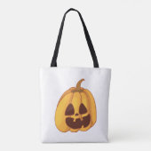 Gepersonaliseerd Jack-o-Lantern Trick-or-Treat-ont Tote Bag (Achterkant)