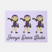 Gepersonaliseerd Jazz Dancer Dance School Studio T Deurmat (Voorkant)