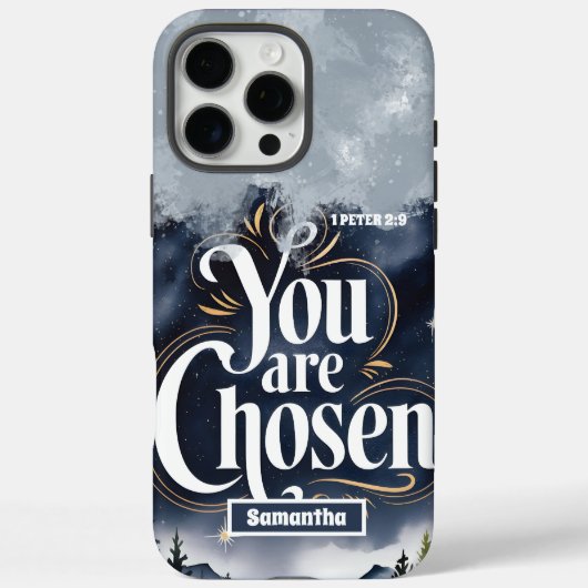Gepersonaliseerd Je bent gekozen Christelijke vrou Case-Mate iPhone Case (Achterkant)