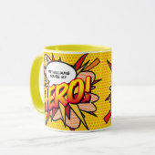 Gepersonaliseerd Je bent mijn HERO Comic Book Pop Mok (Voorkant links)