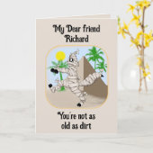 gepersonaliseerd je bent niet zo oud als de katten kaart (Gele Bloem)