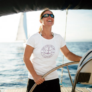 Gepersonaliseerd Je Mag Kapitein tegen Me Zeggen T-shirt