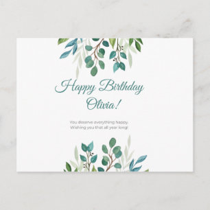 Gepersonaliseerd - Je verdient alles gelukkig Briefkaart