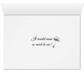 Gepersonaliseerd Je wordt mijn Bloemenmeisje-kaart (Binenzijde Horizontaal (Onderkant))